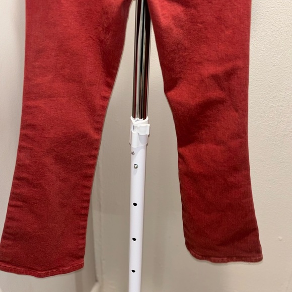 Frame Denim Women's Red Le Crop Mini Boot Jeans Size 24 - Picture 4 of 10